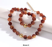 Fall Beaded Jewelry Set