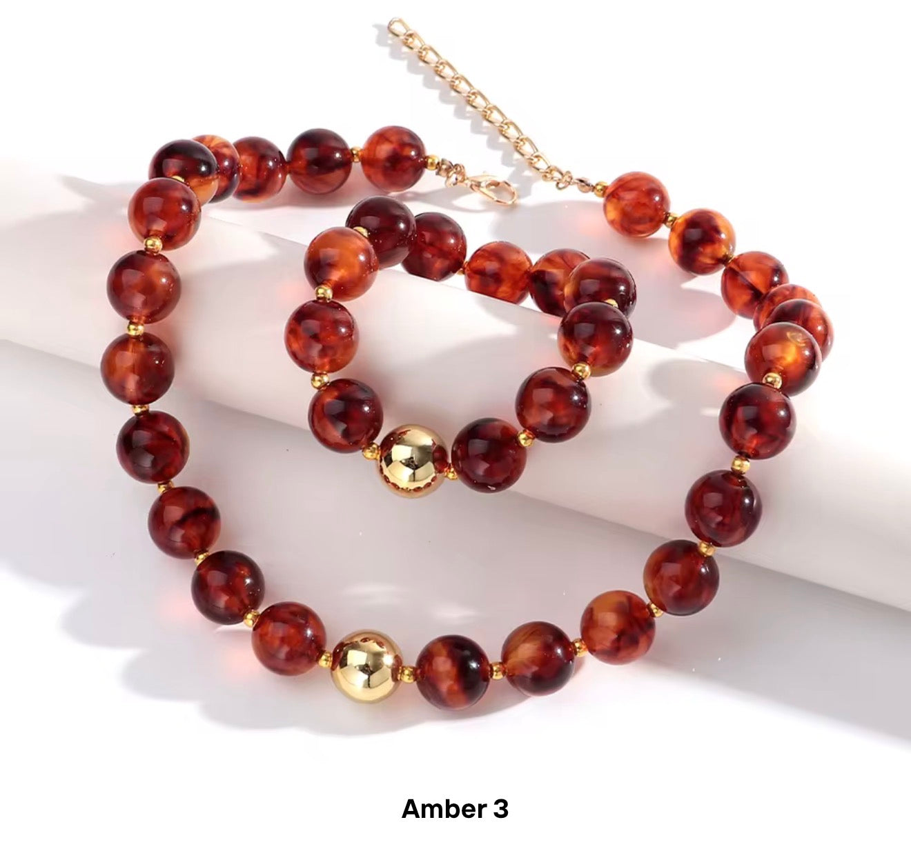 Fall Beaded Jewelry Set