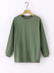 Ribbed Oversized Sweatshirt *multiple colors*