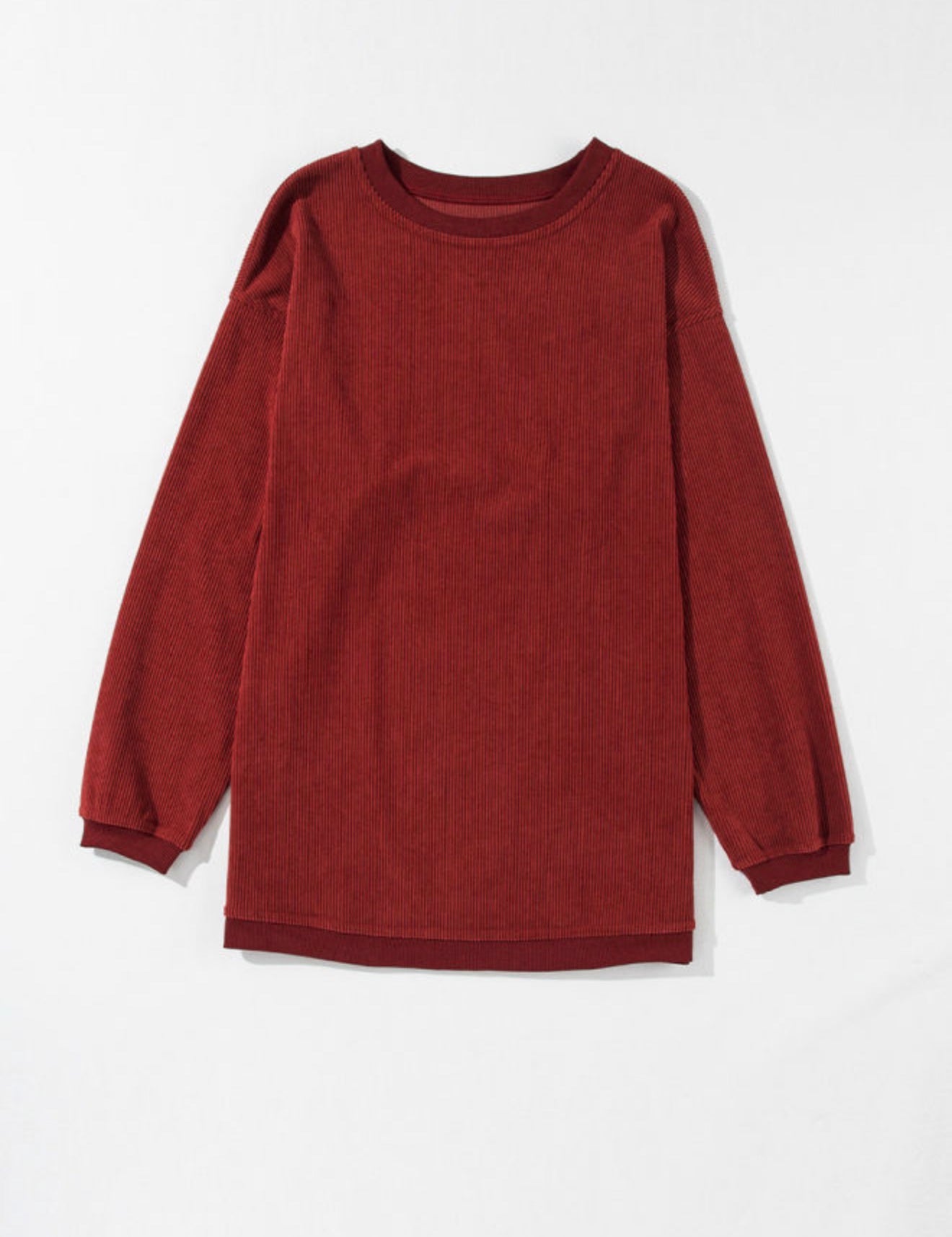 Ribbed Oversized Sweatshirt *multiple colors*