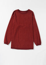 Ribbed Oversized Sweatshirt *multiple colors*