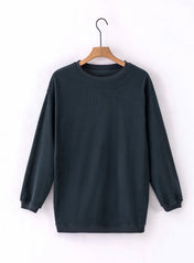 Ribbed Oversized Sweatshirt *multiple colors*