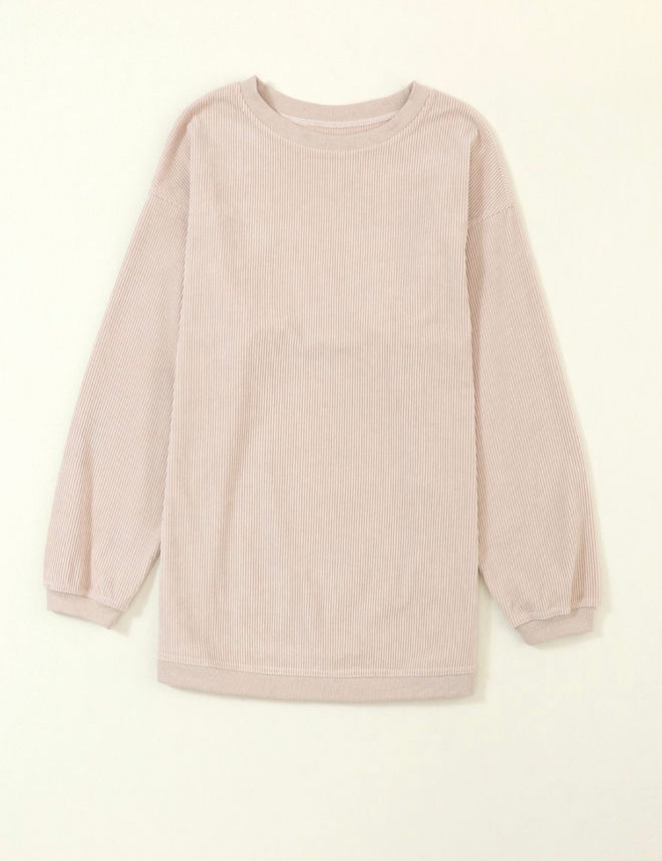 Ribbed Oversized Sweatshirt *multiple colors*