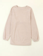 Ribbed Oversized Sweatshirt *multiple colors*