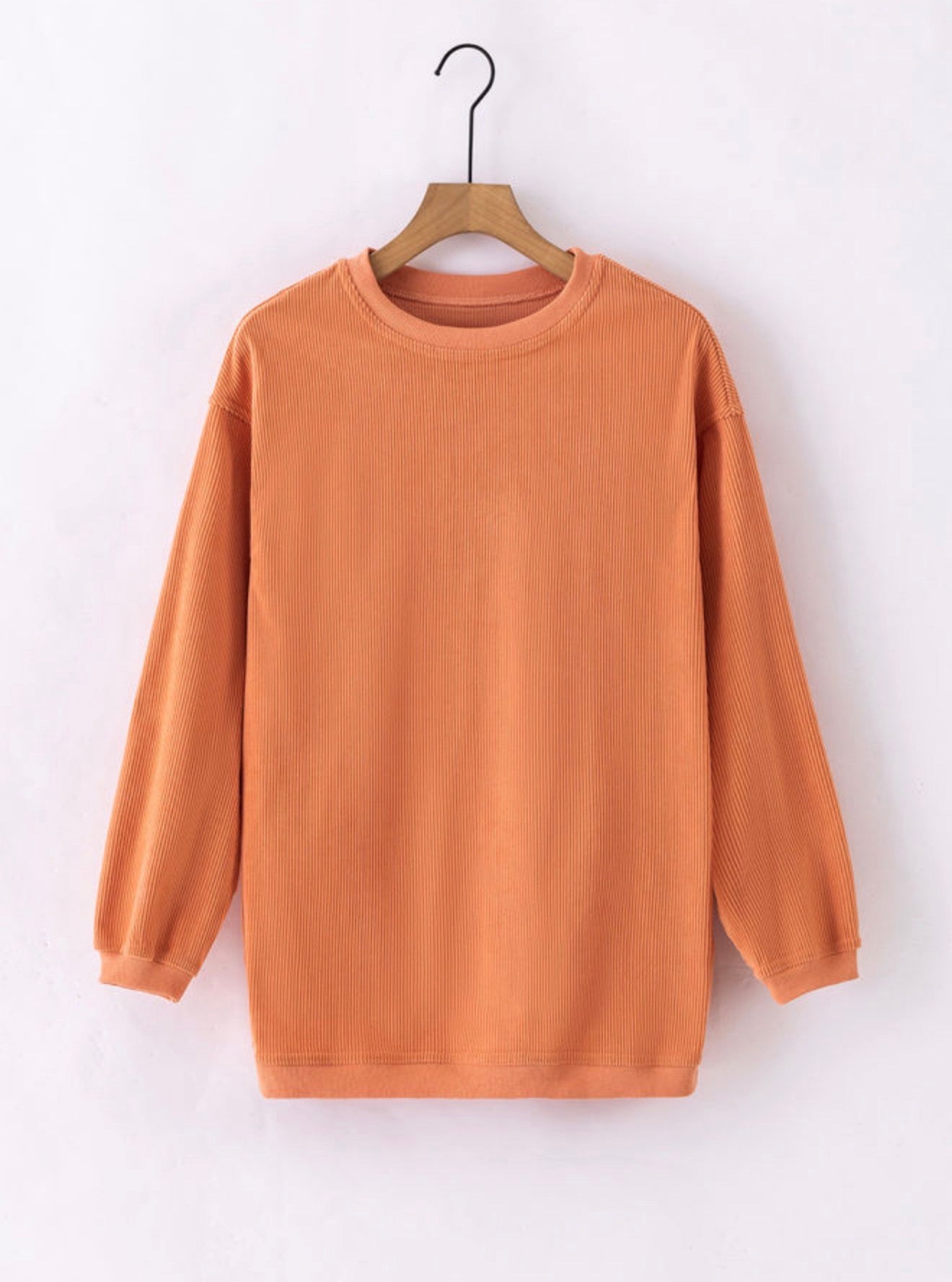 Ribbed Oversized Sweatshirt *multiple colors*
