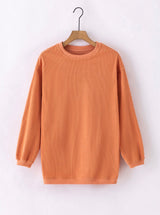 Ribbed Oversized Sweatshirt *multiple colors*