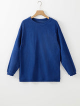Ribbed Oversized Sweatshirt *multiple colors*