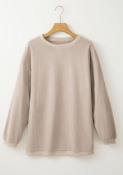 Ribbed Oversized Sweatshirt *multiple colors*