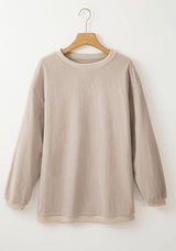 Ribbed Oversized Sweatshirt *multiple colors*