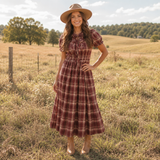 Vintage Knot Front Midi