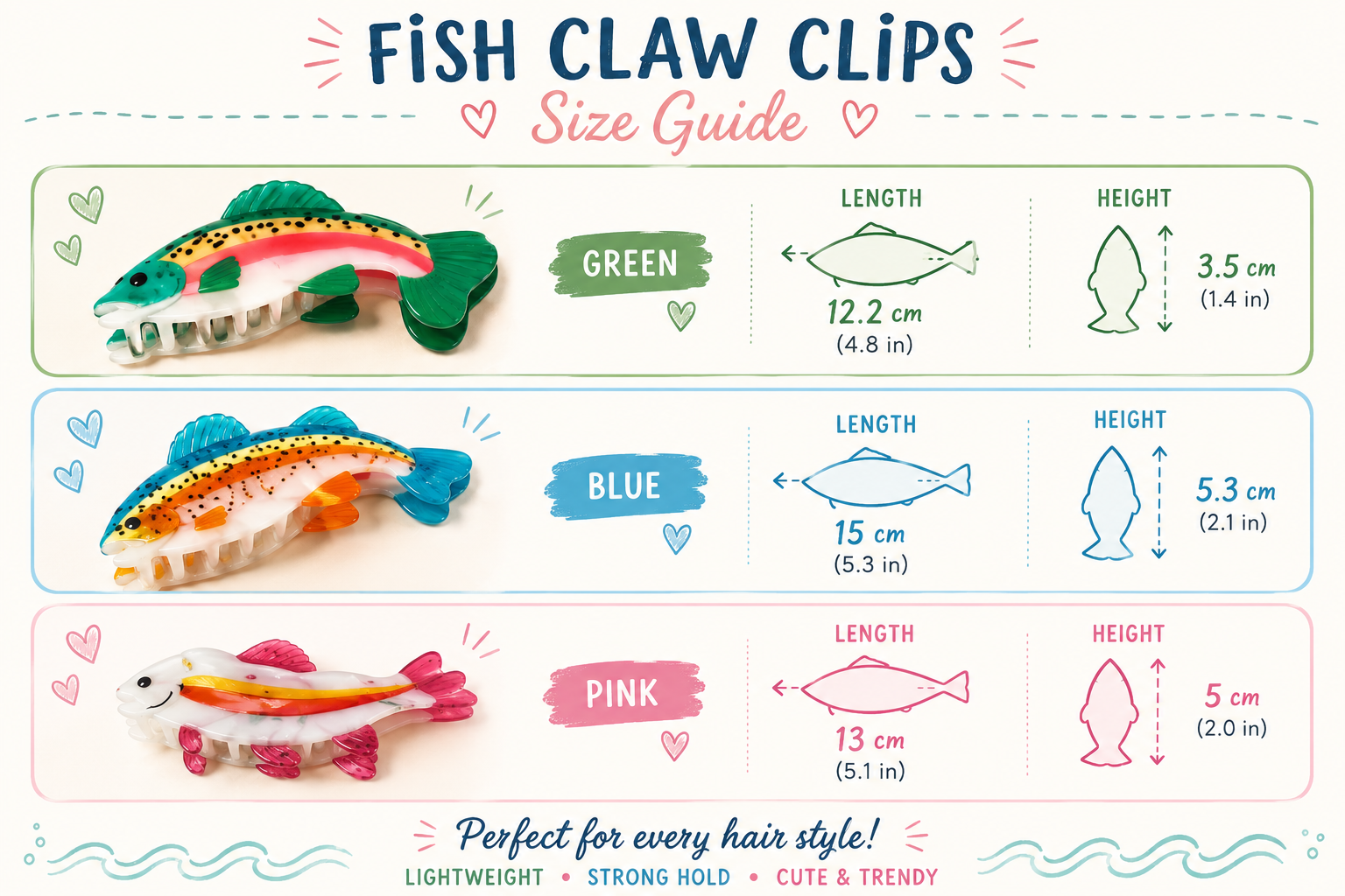 Fish Claw Clips