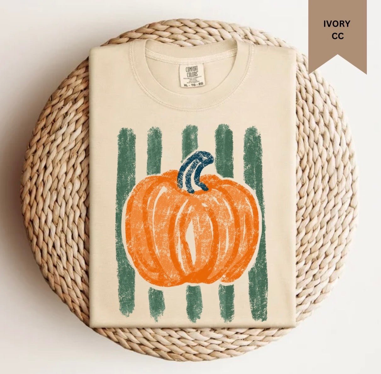 Stripe Pumpkin Tee.