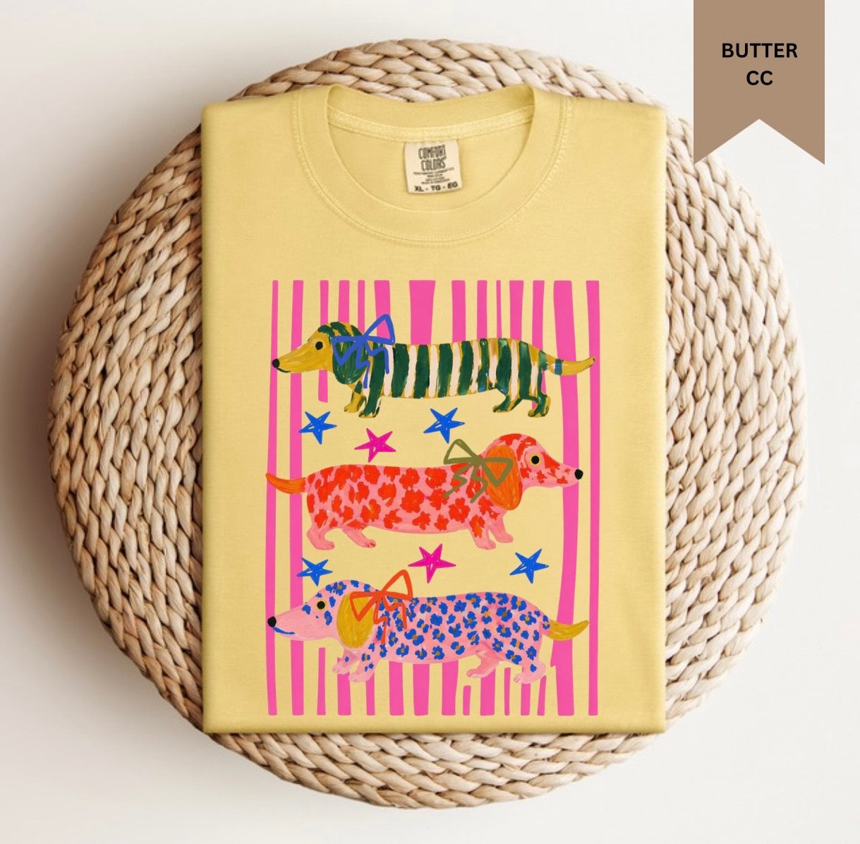 Multiprint Dachshund Tee.
