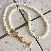 Beaded Fish Charm Necklace