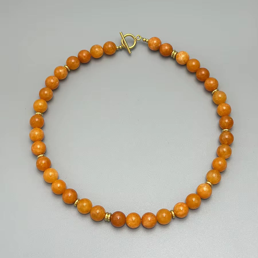 Clasp Natural Stone Necklace
