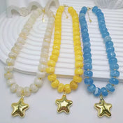 Chunky Star Necklace New RTS