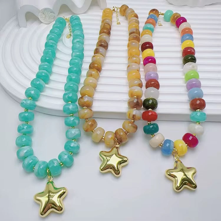 Chunky Star Necklace New RTS