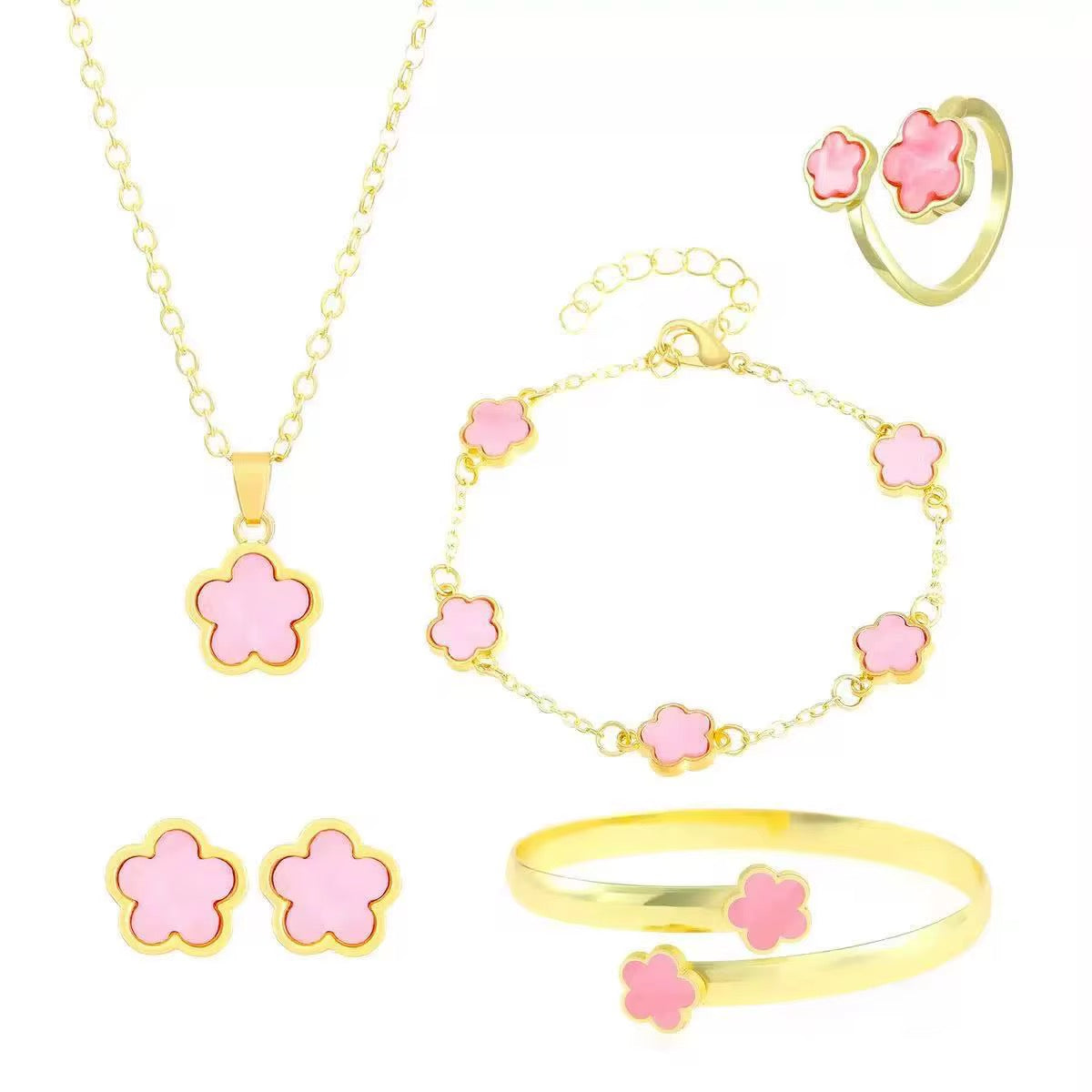 Five Clover Jewelry Set