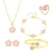Five Clover Jewelry Set