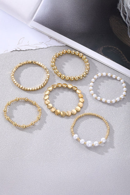 Gold Pearl Layered Bracelets NEW RTS