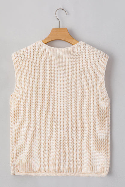 Chunky Knit Sweater Vest RTS