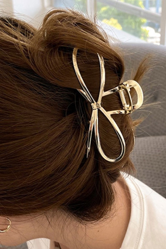 Gold Bow Claw Clip RTS