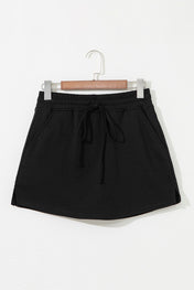 Black Casual Skort