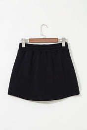 Black Casual Skort