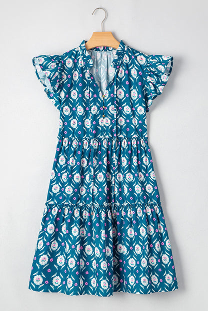 Retro Floral Dress RTS