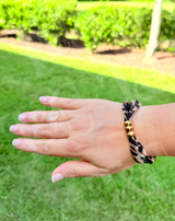 Leopard Fabric Wrap Bracelet NEW RTS