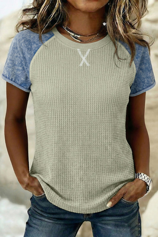 Laurel Green Waffle Knit Top New RTS
