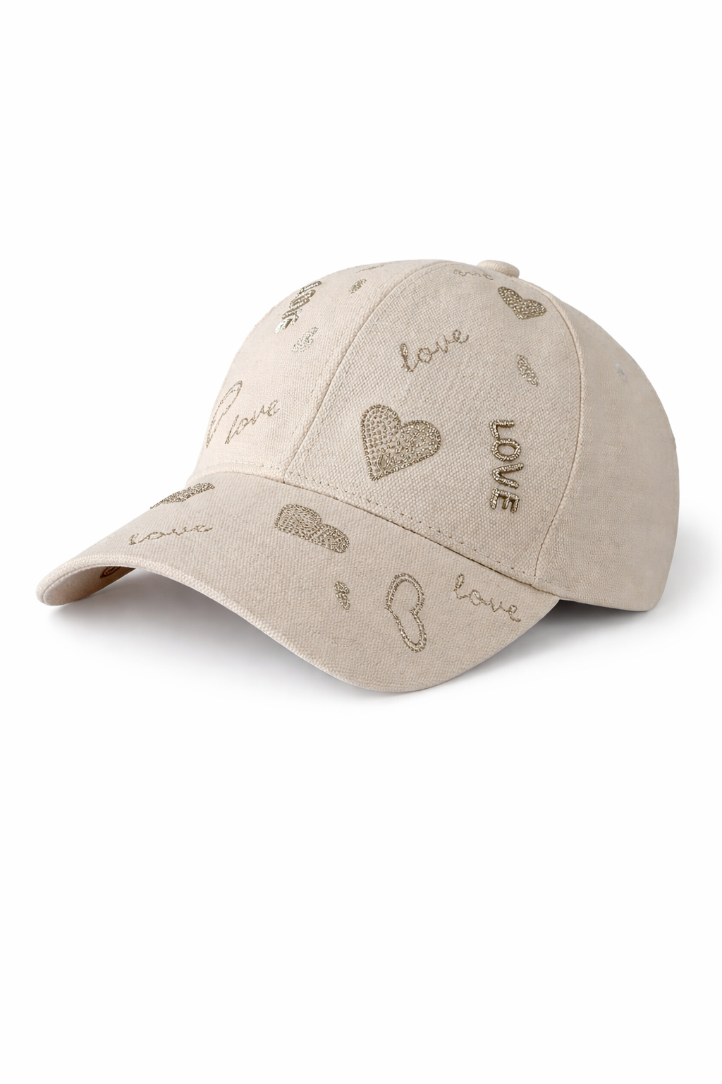 Love Heart Embroidered Hat NEW RTS