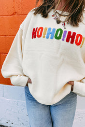 Merry Christmas Chenille Graphic Sweater