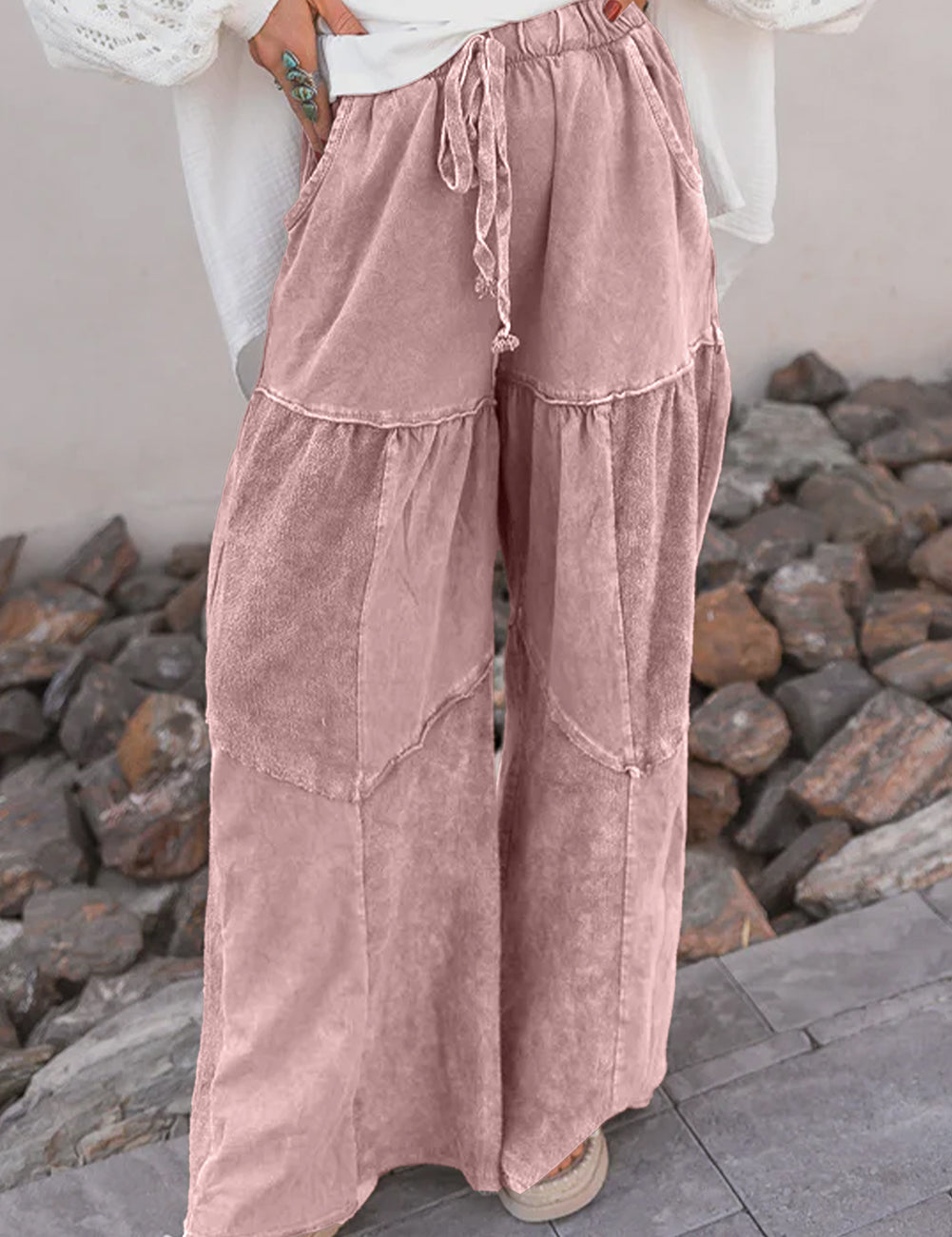 Mineral Wash Drawstring Pants RTS