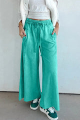 Mineral-Wash Drawstring Pants