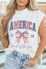 Patriotic Flag Mock Neck RTS