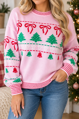 Pink Festive Tunic Sweater