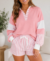 Striped Colorblock Set