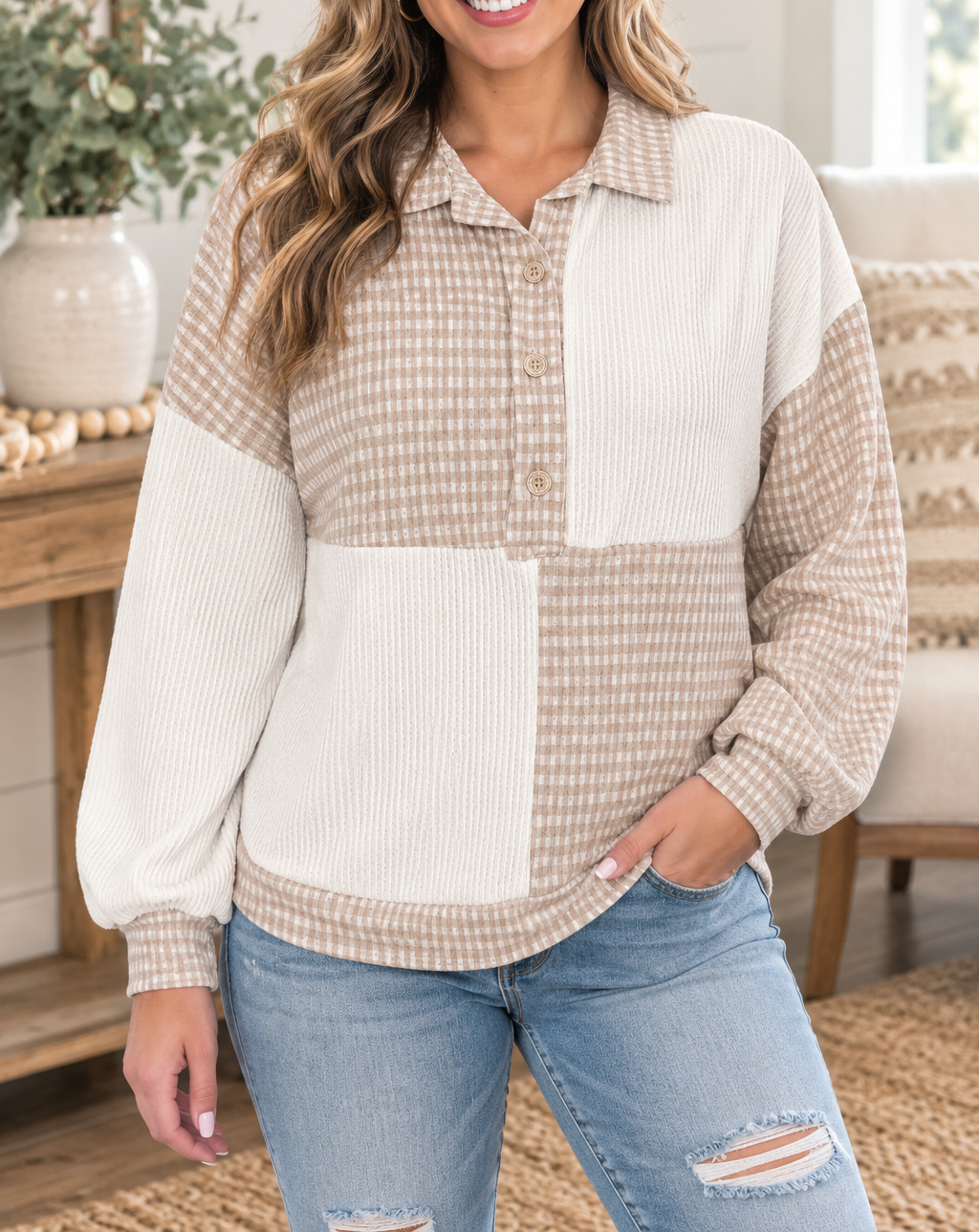 Plaid_Patchwork_Plus_Blouse.png