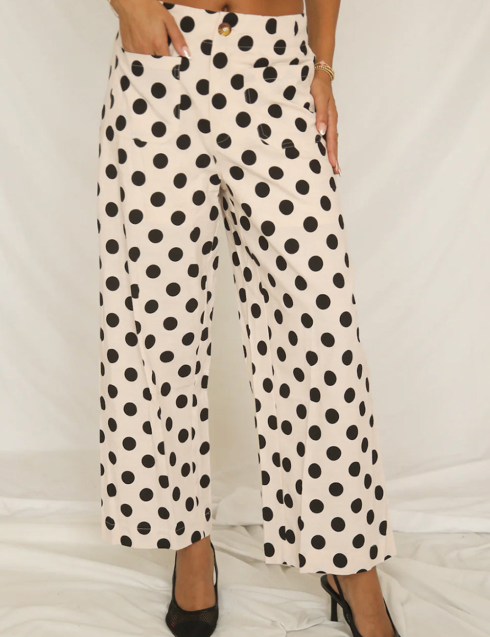 Polka Dot Loose Pants Pink RTS