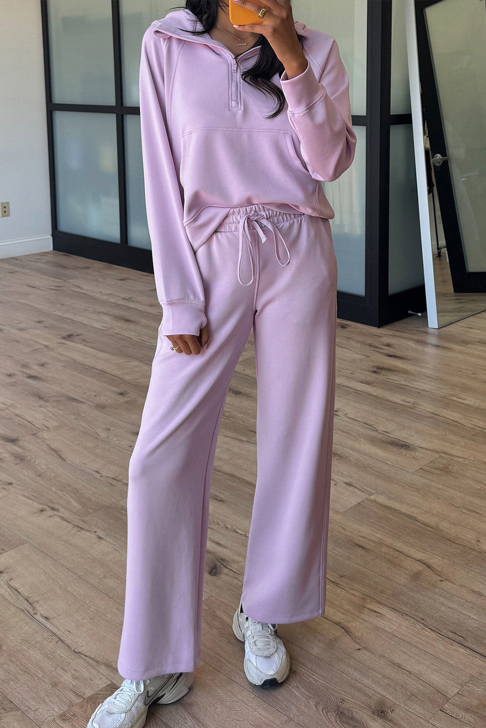 Half Zip Active Pants Set