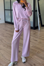 Half Zip Active Pants Set