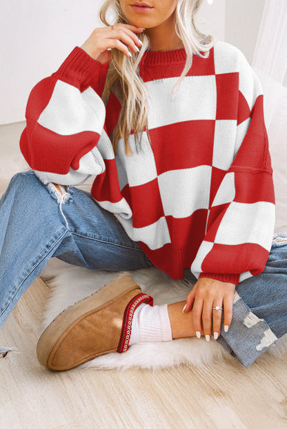 Checkered Sweater New RTS