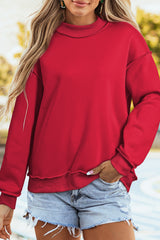 Oversize Mock Neck Sweatshirt