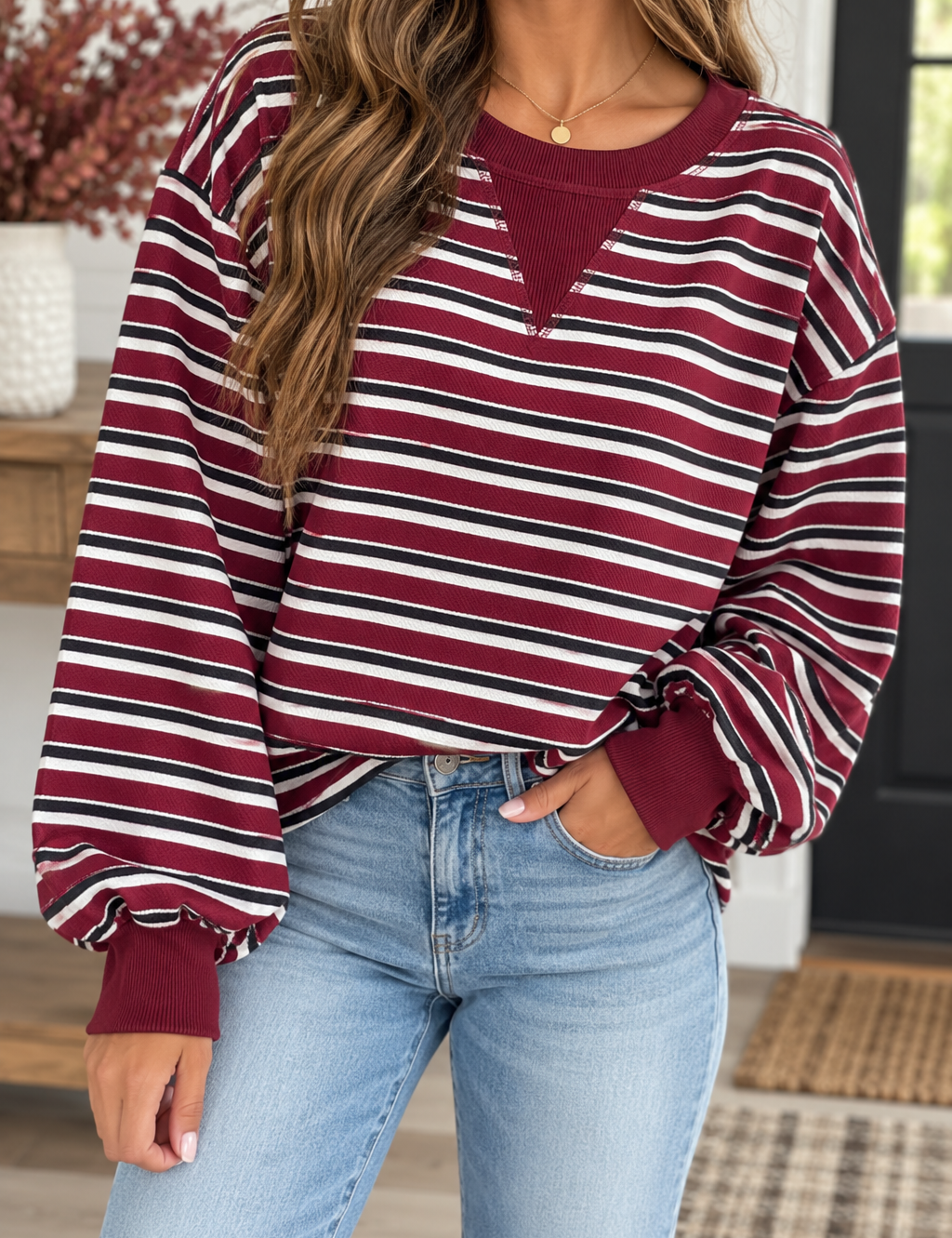 Red_Stripe_Dropped_Shoulder_Top.png