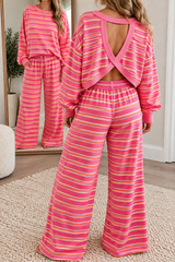 Rose Stripe Back Cutout Set