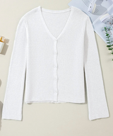White Knit Cardigan