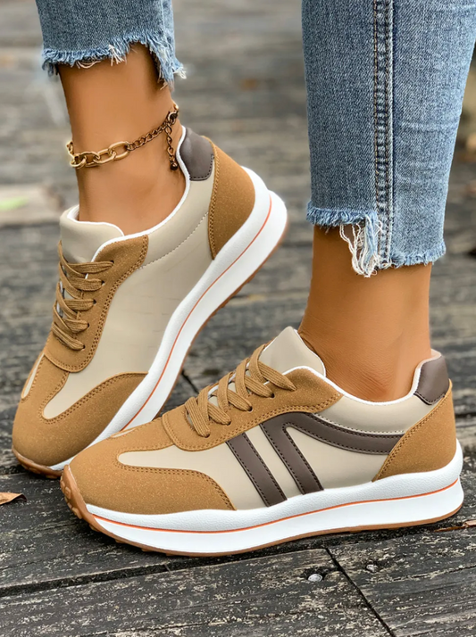 Brown Leather Sneakers NEW RTS