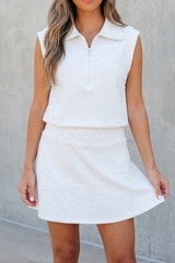 Zipper Tank Skort Set