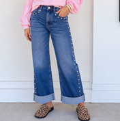 Studded Detail Jeans